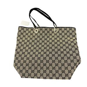 Sold‼️Gucci Beige and Black Patterned Tote